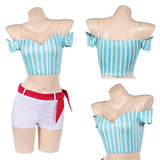 Heroines Nami Women Blue Outfit Cosplay Costume Outfit Halloween Carnival Suit