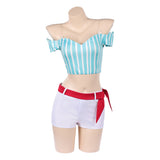 Heroines Nami Women Blue Outfit Cosplay Costume Outfit Halloween Carnival Suit