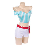 Heroines Nami Women Blue Outfit Cosplay Costume Outfit Halloween Carnival Suit