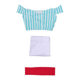 Heroines Nami Women Blue Outfit Cosplay Costume Outfit Halloween Carnival Suit