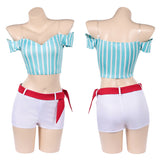 Heroines Nami Women Blue Outfit Cosplay Costume Outfit Halloween Carnival Suit