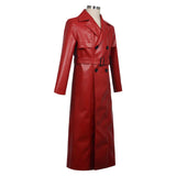 Homicipher Scarlet Rain Red Leather Coat Cosplay Costume Outfits Halloween Carnival Suit