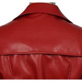 Homicipher Scarlet Rain Red Leather Coat Cosplay Costume Outfits Halloween Carnival Suit