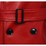 Homicipher Scarlet Rain Red Leather Coat Cosplay Costume Outfits Halloween Carnival Suit