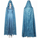House of the Dragon Alicent Hightower Women Blue Outfit Cosplay Costume Outfit Halloween Carnival Suit