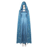 House of the Dragon Alicent Hightower Women Blue Outfit Cosplay Costume Outfit Halloween Carnival Suit