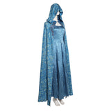 House of the Dragon Alicent Hightower Women Blue Outfit Cosplay Costume Outfit Halloween Carnival Suit