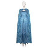 House of the Dragon Alicent Hightower Women Blue Outfit Cosplay Costume Outfit Halloween Carnival Suit