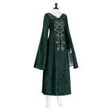 House of the Dragon Alicent Hightower Women Green Dress Cosplay Costume Outfit Halloween Carnival Suit