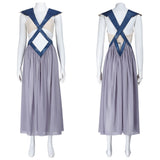 House of the Dragon Daenerys Targaryen Women Gray Dress Cosplay Costume Outfit Halloween Carnival Suit