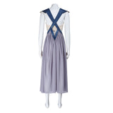 House of the Dragon Daenerys Targaryen Women Gray Dress Cosplay Costume Outfit Halloween Carnival Suit