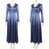 House of the Dragon Helaena Targaryen Women Blue Dress Cosplay Costume Outfit Halloween Carnival Suit