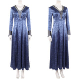 House of the Dragon Helaena Targaryen Women Blue Dress Cosplay Costume Outfit Halloween Carnival Suit