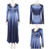 House of the Dragon Helaena Targaryen Women Blue Dress Cosplay Costume Outfit Halloween Carnival Suit