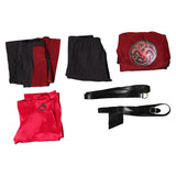House of the Dragon Jacaerys Red Outfit Cosplay Costume Outfit Halloween Carnival Suit