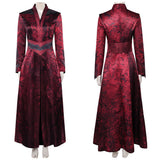House of the Dragon Princess Rhaenyra Targaryen Women Red Outfit Cosplay Costume Outfit Halloween Carnival Suit
