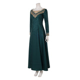 House of the Dragon Season 3 Alicent Hightower Women Green Dress Cosplay Costume Outfit Halloween Carnival Suit