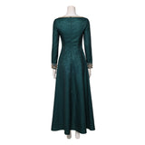House of the Dragon Season 3 Alicent Hightower Women Green Dress Cosplay Costume Outfit Halloween Carnival Suit