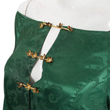 House of the Dragon Season 3 Alicent Hightower Women Green Dress Cosplay Costume Outfit Halloween Carnival Suit