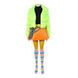 I Love Boosters Corvette Women Green Outfit Cosplay Costume Outfit Halloween Carnival Suit