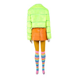I Love Boosters Corvette Women Green Outfit Cosplay Costume Outfit Halloween Carnival Suit