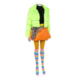 I Love Boosters Corvette Women Green Outfit Cosplay Costume Outfit Halloween Carnival Suit