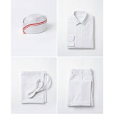 Ice Cream Man White Outfit Cosplay Costume Outfit Halloween Carnival Suit