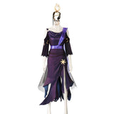 Identity V Priestess Women Purple Dress Outfit Cosplay Costume Outfits Halloween Carnival Suit