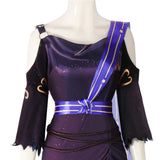 Identity V Priestess Women Purple Dress Outfit Cosplay Costume Outfits Halloween Carnival Suit