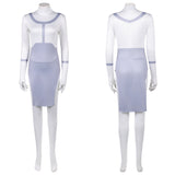 Invincible Anissa Women White Outfit Cosplay Costume Outfit Halloween Carnival Suit