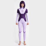 Invincible Dupli-Kate Women Purple Jumpsuit Cosplay Costume Outfit Halloween Carnival Suit