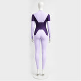 Invincible Dupli-Kate Women Purple Jumpsuit Cosplay Costume Outfit Halloween Carnival Suit