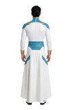 Invincible Mark Grayson Blue and White Jumpsuit Cosplay Costume Outfit Halloween Carnival Suit