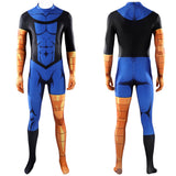 Invincible Mark Grayson Blue Jumpsuit Cosplay Costume Outfit Halloween Carnival Suit