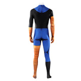 Invincible Mark Grayson Blue Jumpsuit Cosplay Costume Outfit Halloween Carnival Suit