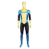 Invincible Mark Grayson Blue Yellow Combat Suit Cosplay Costume Outfits Halloween Carnival Suit