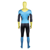 Invincible Mark Grayson Blue Yellow Combat Suit Cosplay Costume Outfits Halloween Carnival Suit