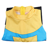 Invincible Mark Grayson Blue Yellow One-piece Suimsuit Cosplay Costume Outfits Halloween Carnival Suit