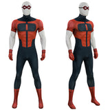 Invincible Oliver Grayson Red and Black Bodysuit Jumpsuit Cosplay Costume Outfit Halloween Carnival Suit