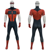 Invincible Oliver Grayson Red and Black Bodysuit Jumpsuit Cosplay Costume Outfit Halloween Carnival Suit