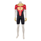 Invincible Oliver Grayson Red Jumpsuit Cosplay Costume Outfit Halloween Carnival Suit