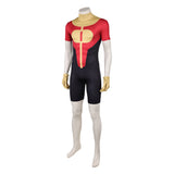 Invincible Oliver Grayson Red Jumpsuit Cosplay Costume Outfit Halloween Carnival Suit