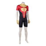 Invincible Oliver Grayson Red Jumpsuit Cosplay Costume Outfit Halloween Carnival Suit
