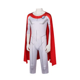 Invincible Oliver Grayson White Jumpsuit with Cloak Cosplay Costume Outfit Halloween Carnival Suit