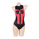 Invincible Oliver Grayson Women Red and Black Swimsuit Cosplay Costume Outfit Halloween Carnival Suit