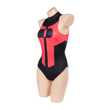 Invincible Oliver Grayson Women Red and Black Swimsuit Cosplay Costume Outfit Halloween Carnival Suit