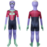 Invincible Omni-Man Kids Children Purple Jumpsuit Cosplay Costume Outfits Halloween Carnival Suit