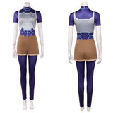 Invincible Tech Jacket Women Blue Outfit Cosplay Costume Outfit Halloween Carnival Suit