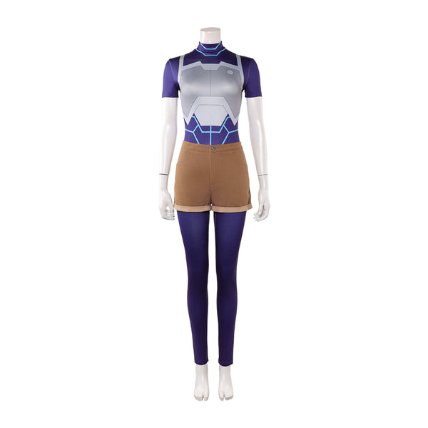 Invincible Tech Jacket Women Blue Outfit Cosplay Costume Outfit Hallow ...