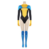 Invincible Terra Grayson Women Yellow Jumpsuit Cosplay Costume Outfits Halloween Carnival Suit